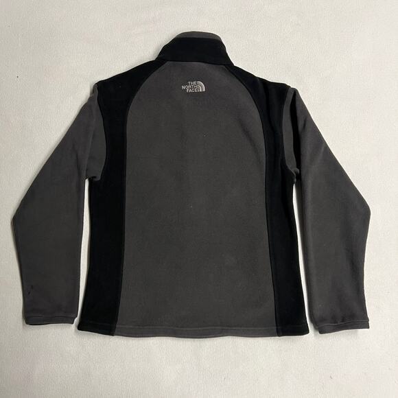 The North‎ Face Men's Size Small Grey/ Black Full Zip-Up Fleece Jacket - Picture 2 of 12